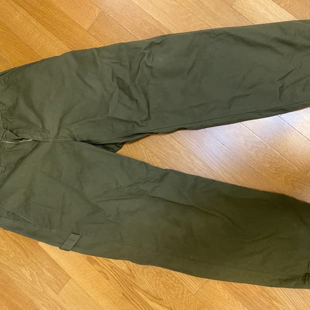 에이카 화이트 카펜터 팬츠 L