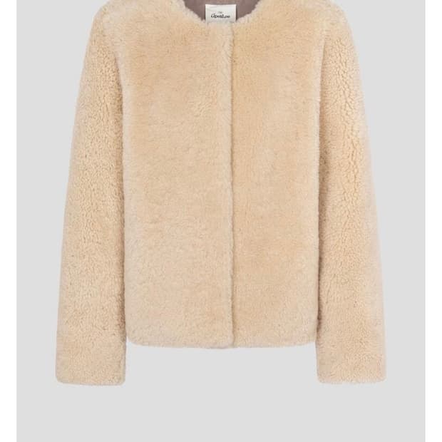 디애퍼처 Furry Jacket - Beige