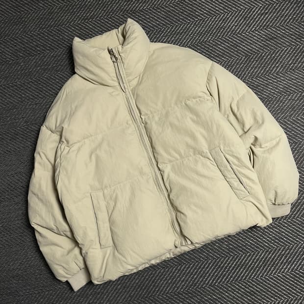 NICK NICOLE 베이지 숏 패딩 자켓y 5194