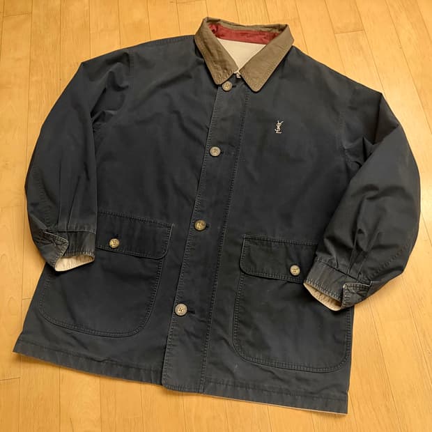 [입생로랑옴므] 90s 정품 YSL 리버시블 유틸리티 자켓