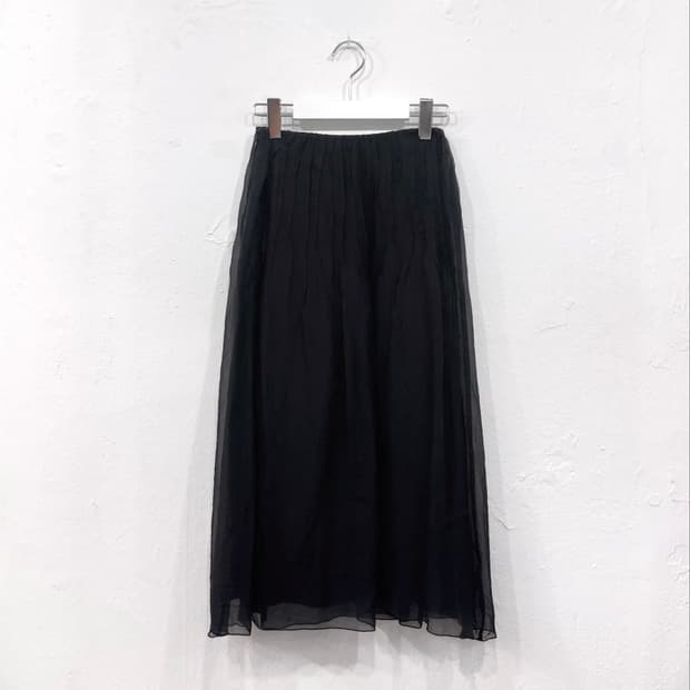 Silk 100% pleats skirt