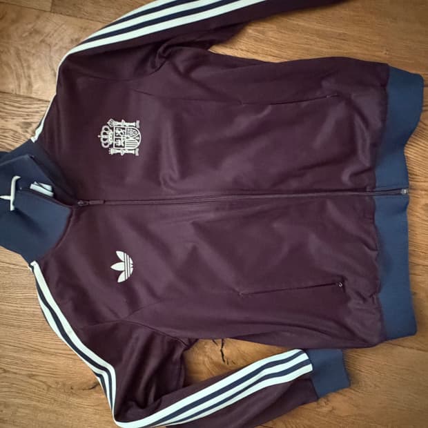 아디다스 스페인 베켄바우어 트랙 자켓 쉐도우 마룬xxl판매합니다 