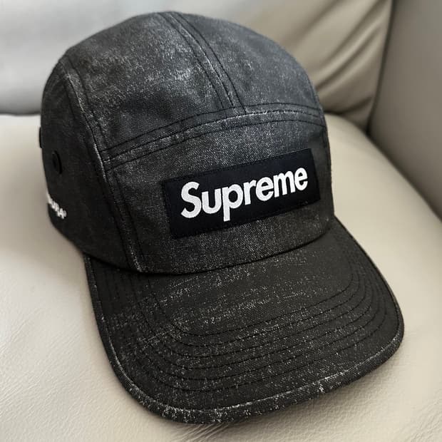 슈프림 코티드 코듀라 캠프캡 모자 