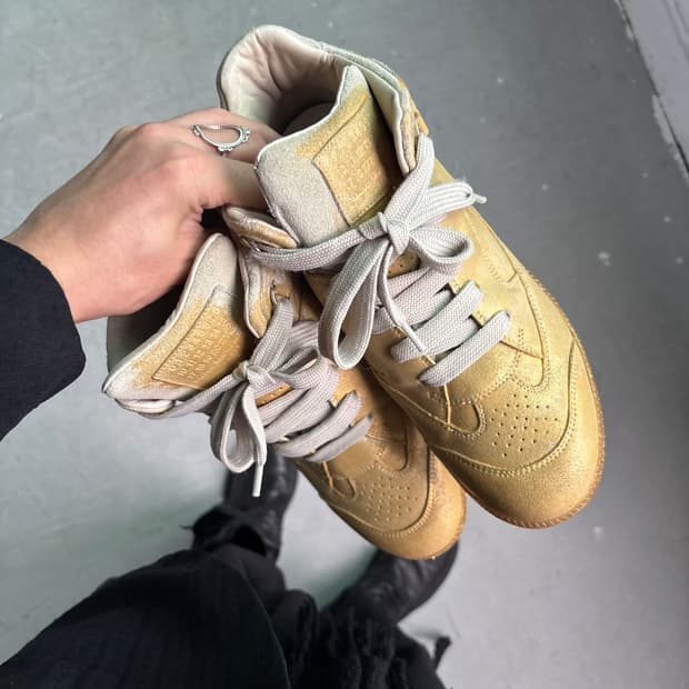 마틴 마르지엘라 골드 크랙업 하이탑 