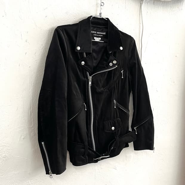 준야와타나베 2012SS 벨루어 라이더 자켓