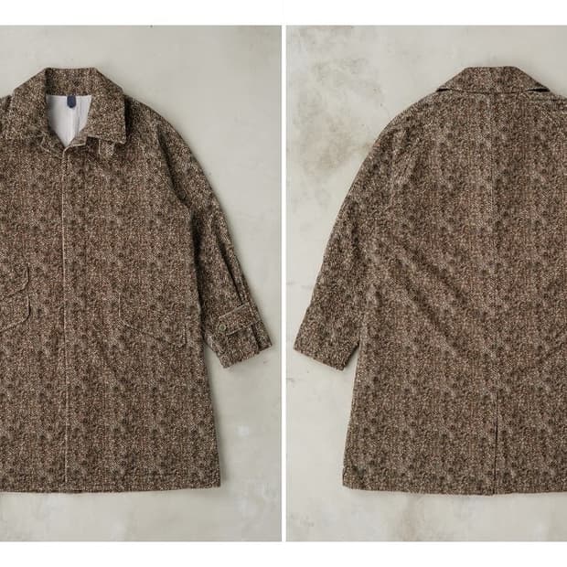 (새상품) TS(S) tweed printed corduroy coat