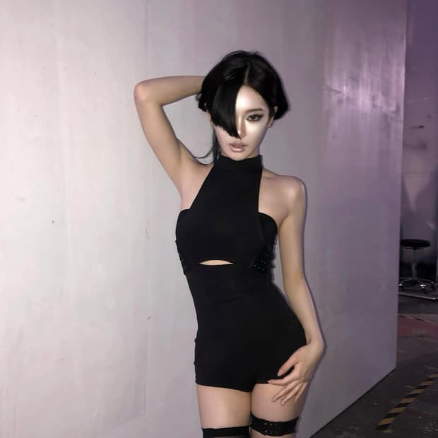 Cat tatto playsuit + Black cat tatto top
