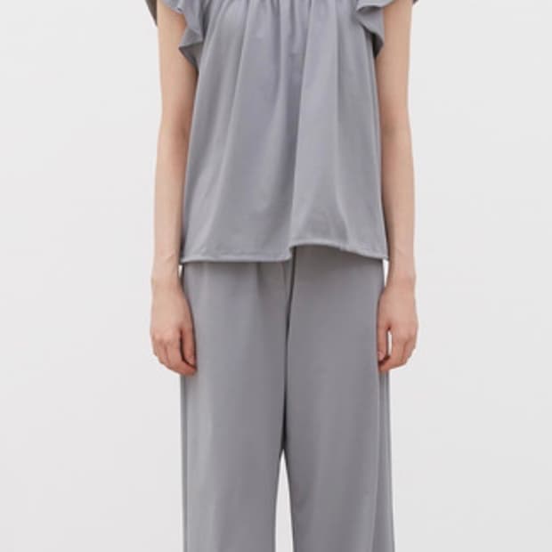 코스모스 셔링탑 SOFT SHIRRING TOP (HETHER GREY)
