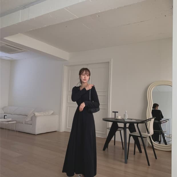 데얼쉬이즈 롱후드원피스