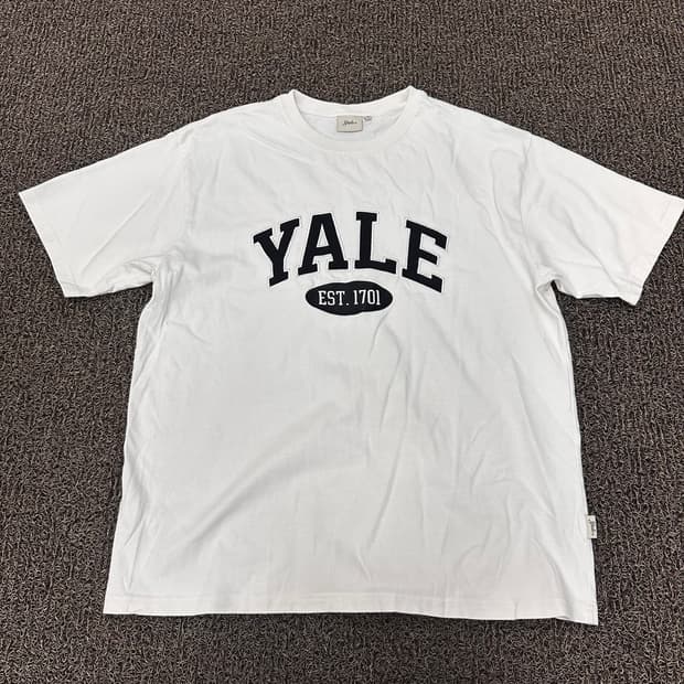 YALE 예일 반팔티셔츠 화이트 M