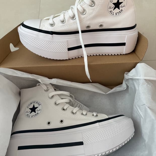 하츠투하츠 컨버스 척테일러 올스타 더블 스택 하이