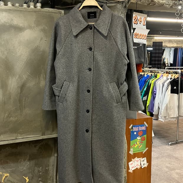 빈티지 롱 코트 차콜  #csz2911