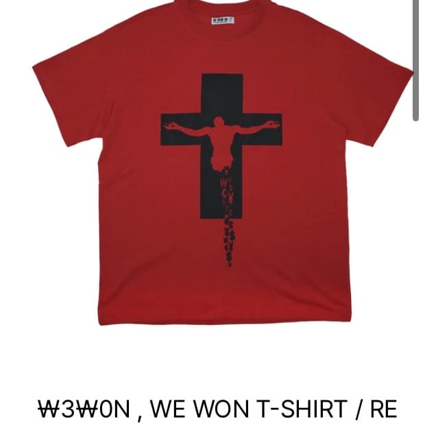 EMEW ￦3￦0N , WE WON T-SHIRT / RED