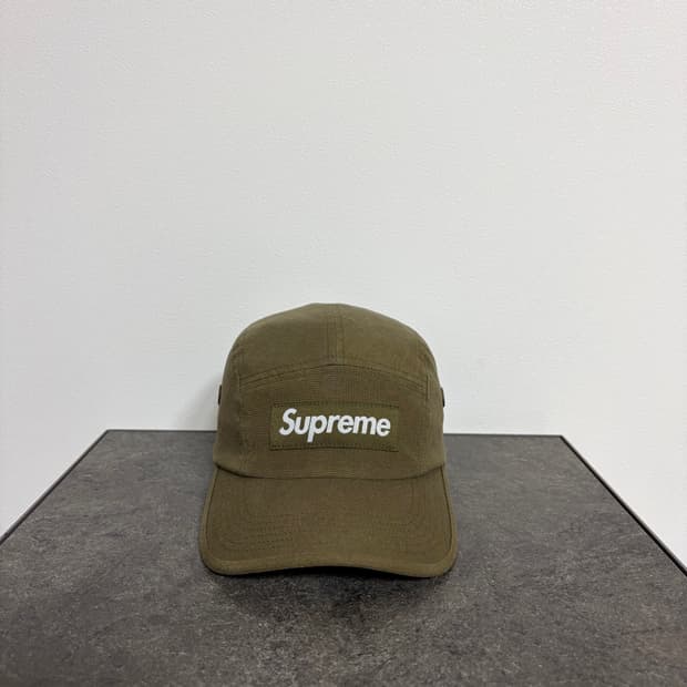 (OS) 슈프림 박스로고 캠프캡 모자 코듀라 올리브 카키