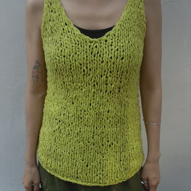 Vintage knit sleeveless