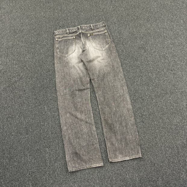 31) LEE 리 그레이 워싱 흑청 데님팬츠