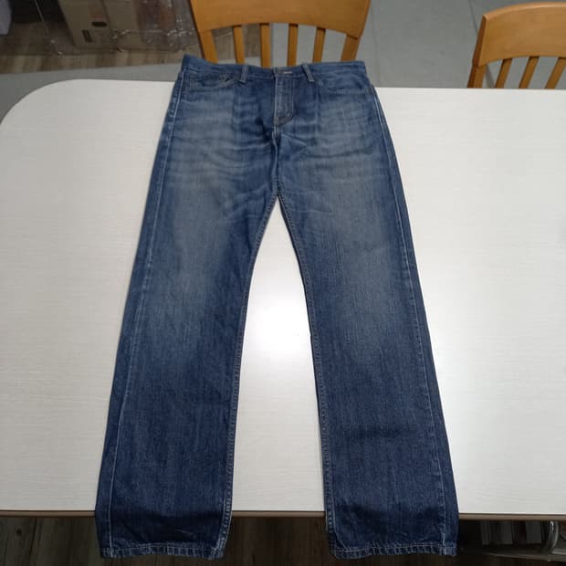 32 리바이스504 콜롬비아 워싱 일자 진청 32-336