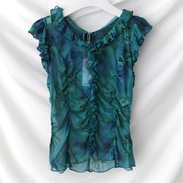 epoca) rose frill sleeveless