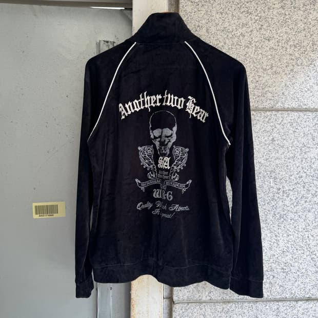VTG JPN 스컬 로고 벨루어 자켓