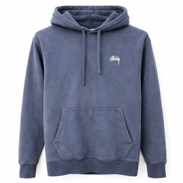 스투시 네이비 후드티 S