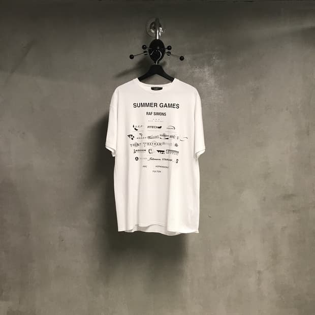 라프시몬스 화이트 반팔 티셔츠 4