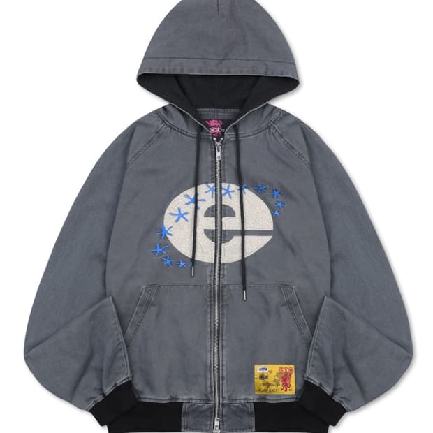 크랙 익스플로러 워크 후드 집업 차콜 그레이 M