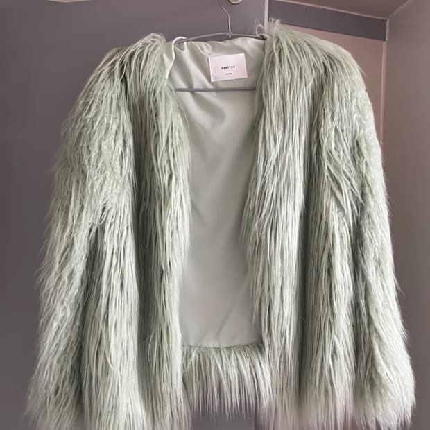 그린 연두 퍼자켓