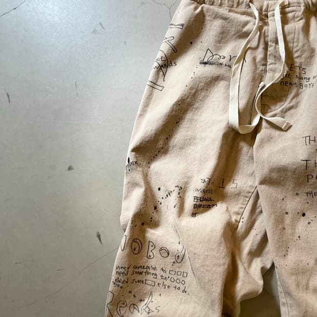 KZ ATELIER Hand Painted  Pants