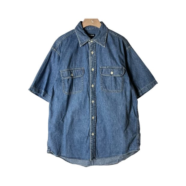 [Uniqlo] 00's 올드 유니클로 데님 하프 셔츠