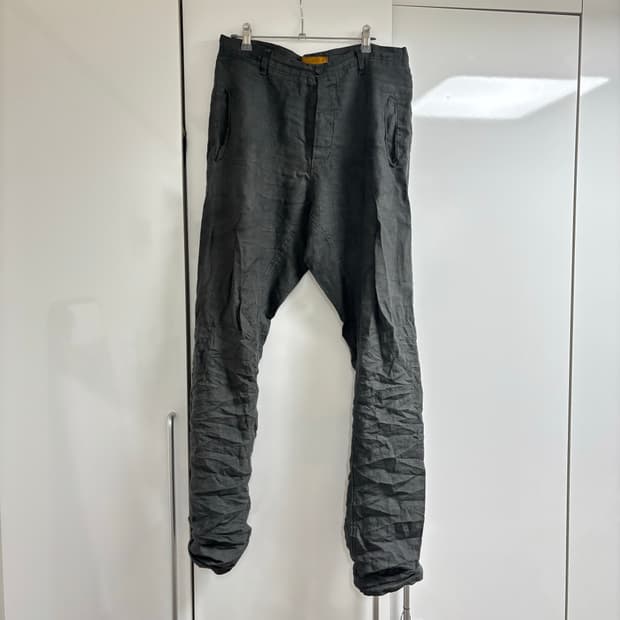 layer-0 ap 수소봉제 린넨 팬츠