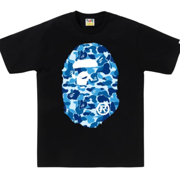 베이프 abc 카모 빅 에이프 반팔 사루 bape 빈티지 s 블루
