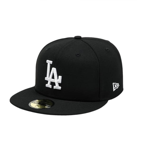 뉴에라 MLB LA 다저스 베이직 피티드 캡 블랙 738