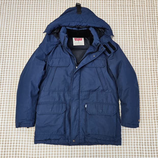 리바이스 오리털 겨울 패딩 남자100