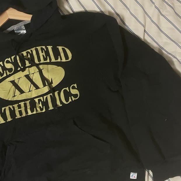 러셀어슬레틱 빈티지 후드