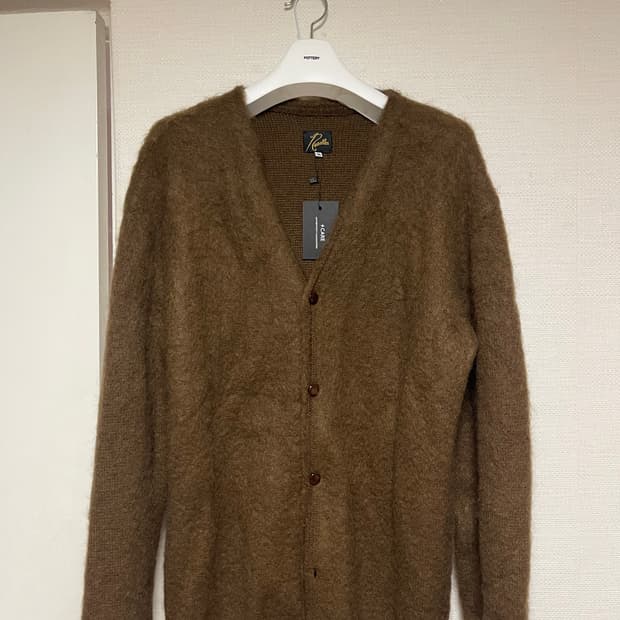 니들스 모헤어 가디건 브라운 m