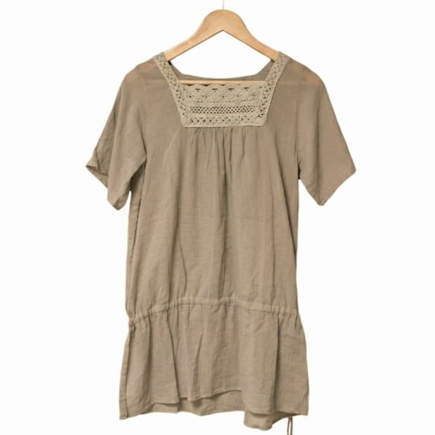 에스닉 크로셰 린넨 블라우스