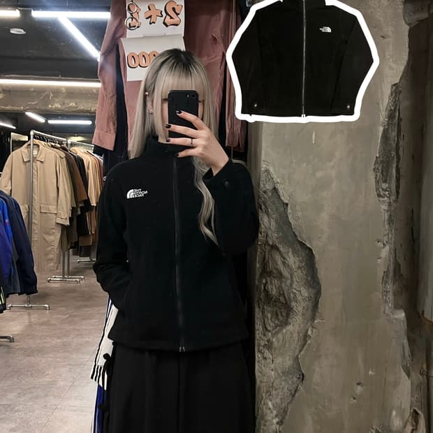 노스페이스 플리스 블랙 85 #csz3022 