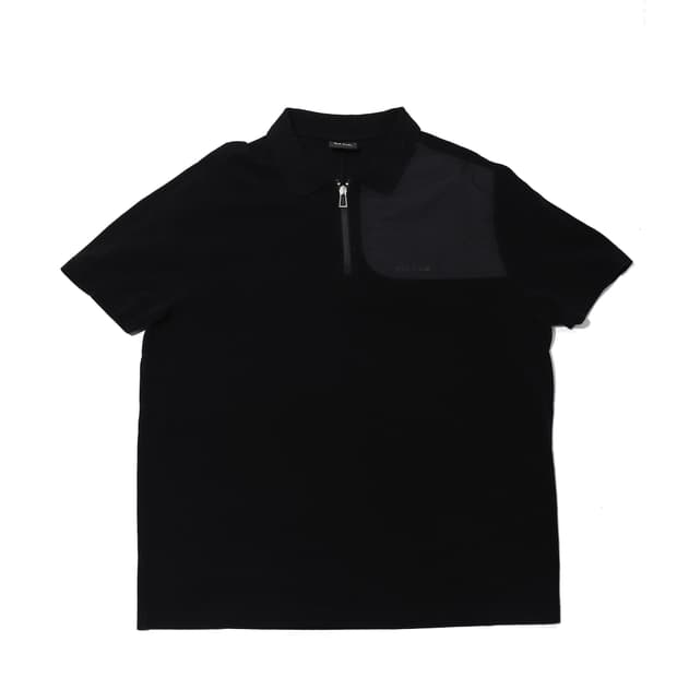 PAUL SMITH 배색 하프집업 카라티 size L
