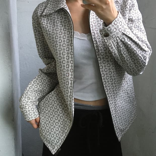 Celine 셀린느 트리오페 모노그램 집업 자켓