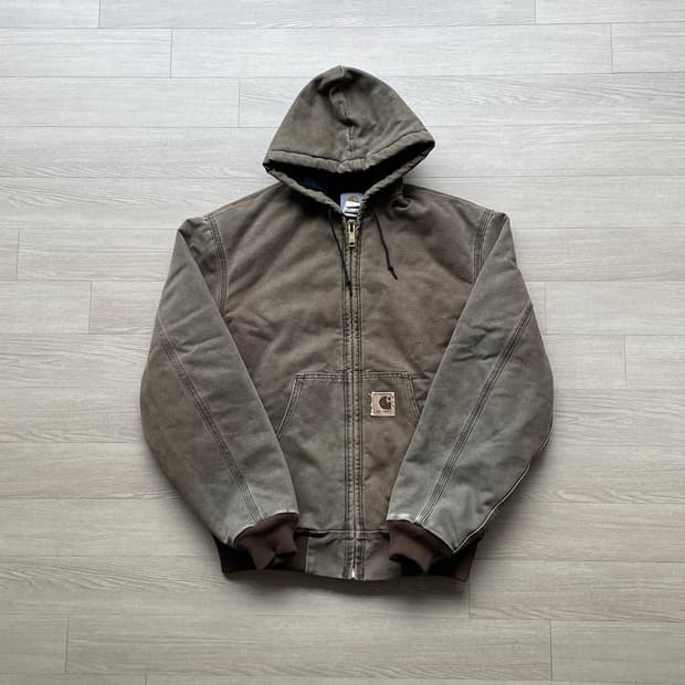 칼하트 J68 CHT 액티브 자켓 J130 샌드스톤