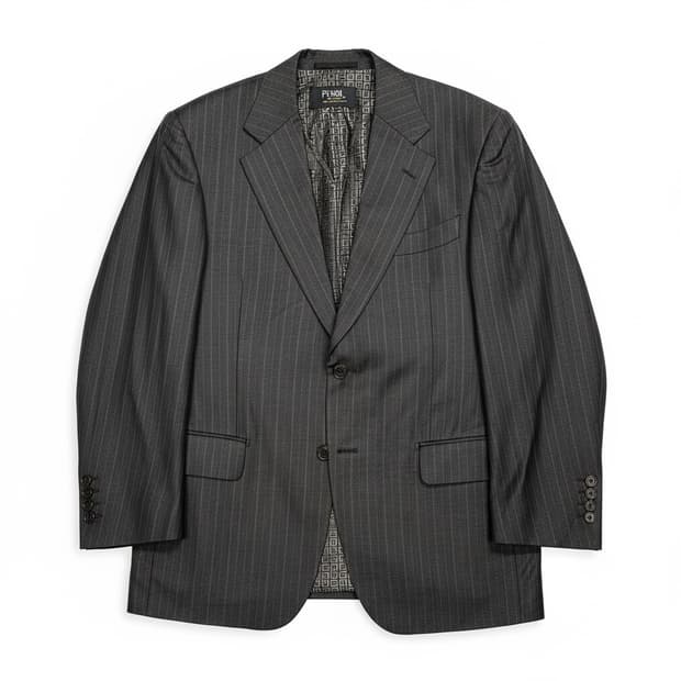 Givenchy 지방시 그레이 스트라이프 수트셋 38 (클래식)