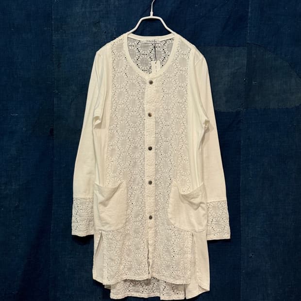 44-55) Yohji Yamamoto White Garden Tunic