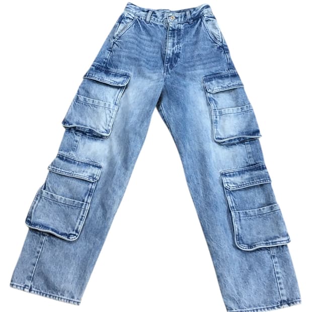 DOUBLE STANDARD CLOTHING 멀티포켓 데님 팬츠