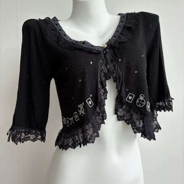 SALE) axes femme 앨리스 돌리 자수 가디건