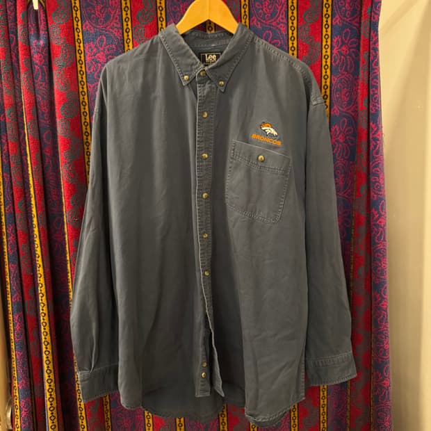 90s 리 스포츠 자수 셔츠