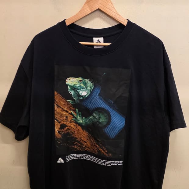 (3XL)나이키 ACG 이구아나 그래픽 반팔 티셔츠 블랙