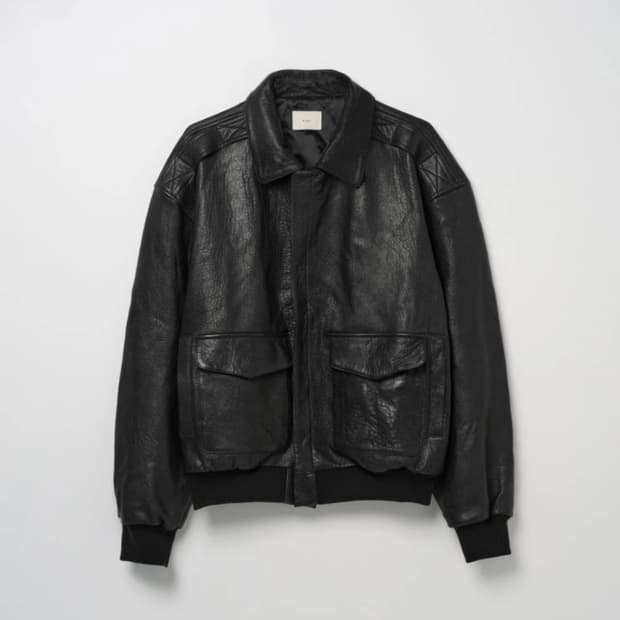 스튜디오 알로이 레더자켓 블랙
