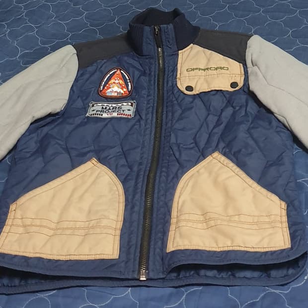 OFFROAD 워크패치 퀄팅 누빔 패딩 자켓 (90)