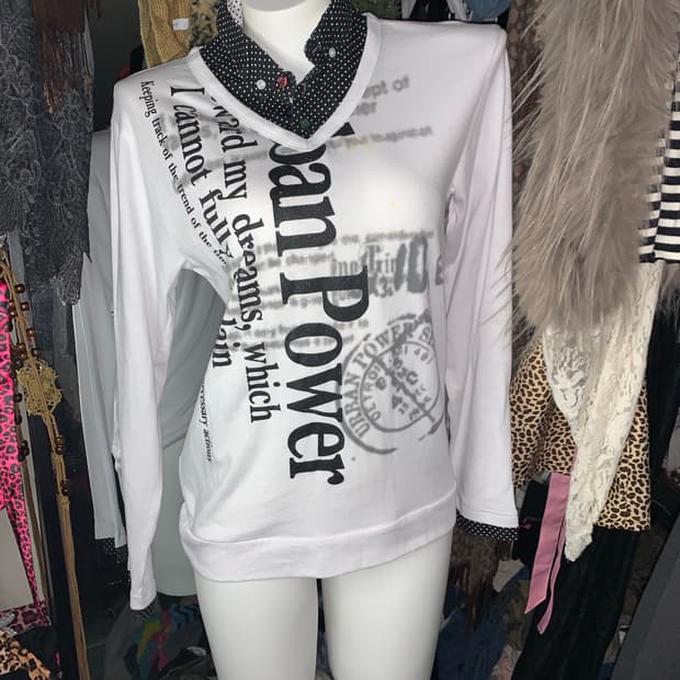 y2k 펑크 그런지 오리엔탈 프린팅티