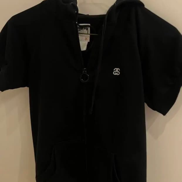 스투시 후드집업 반팔